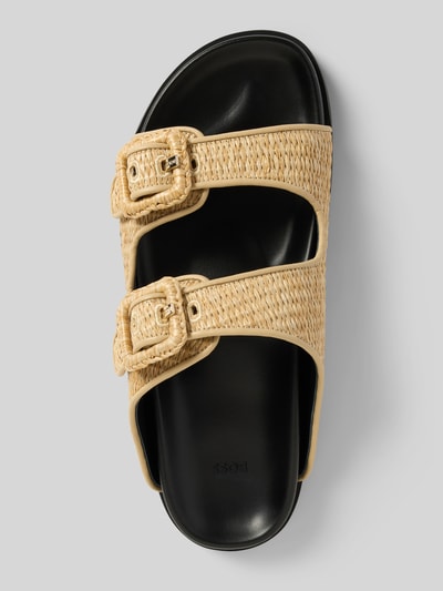 BOSS Slides mit Label-Detail Modell 'Freyah' Beige 3