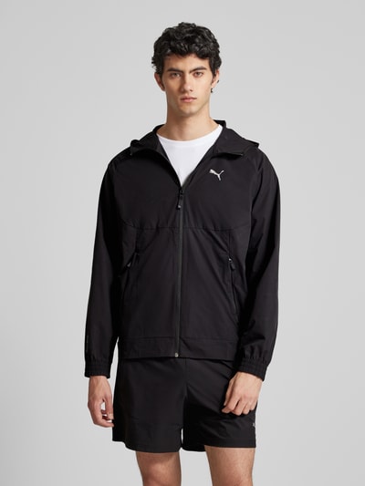 PUMA PERFORMANCE Softshell-jack met logoprint, model 'PUMATECH' Zwart - 4