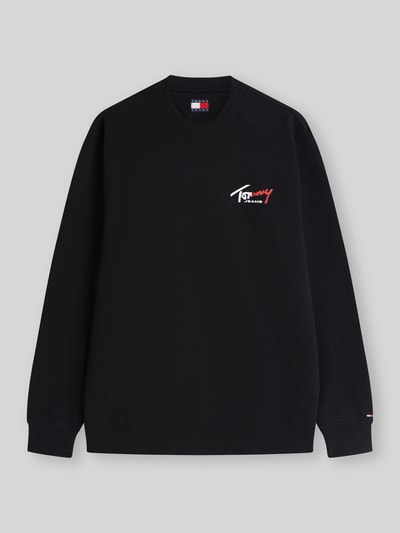 Tommy Jeans Bluza dresowa z czystej bawełny, krój regular fit Czarny 2