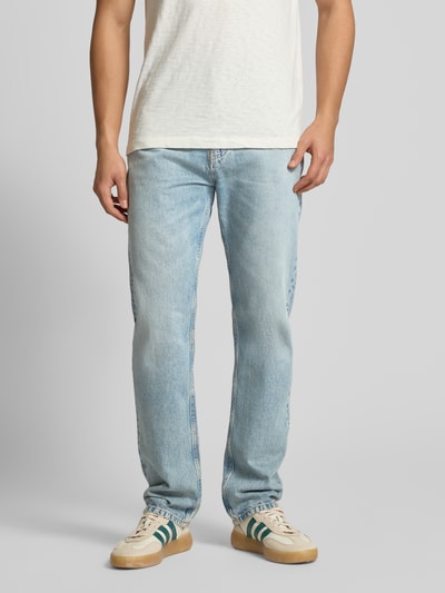 Marc O'Polo Denim Straight fit jeans van puur katoen, model 'SVERRE' Lichtblauw - 4