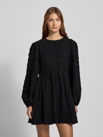 Gina Tricot Sukienka mini z wiązaniem z tyłu Czarny 4