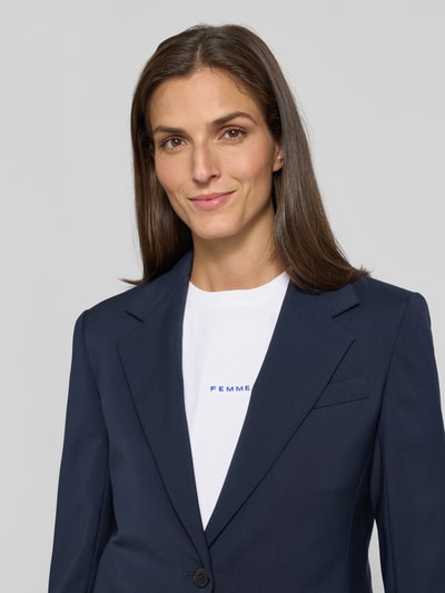 Selected Femme T-shirt o kroju comfort fit z czystej bawełny model ‘SIGNE-HANKIE’ Królewski niebieski 3