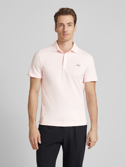 Lacoste Koszulka polo o kroju regular fit z detalem z logo Jasnoróżowy 4