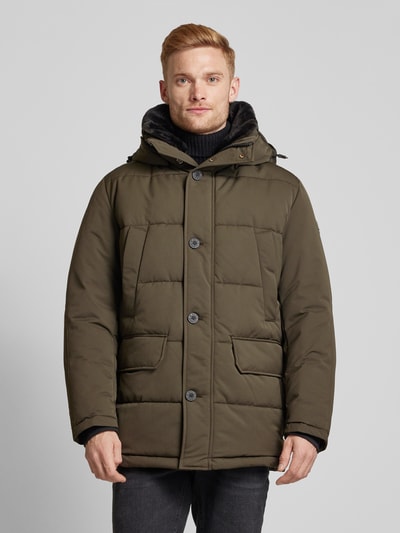 Strellson Steppjacke mit Kapuze Oliv 4