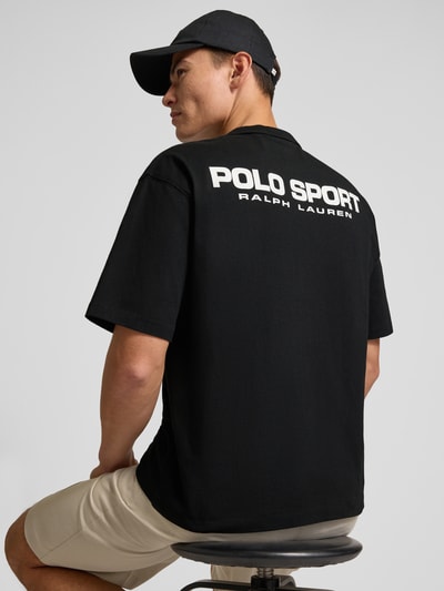 Polo Ralph Lauren T-shirt met labelstitching Zwart - 3