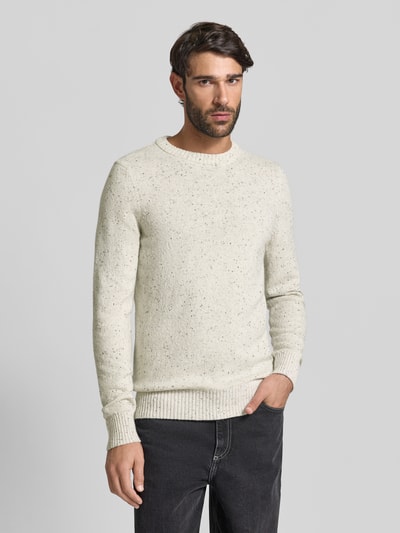 Marc O'Polo Regular Fit Strickpullover aus Woll-Mix Offwhite 4