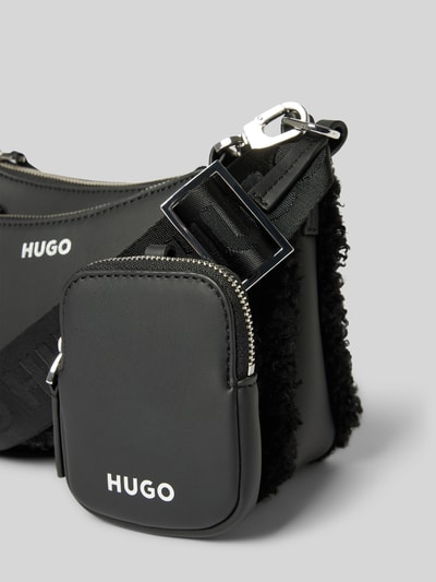 HUGO Crossbodytas met labeldetail Zwart - 3