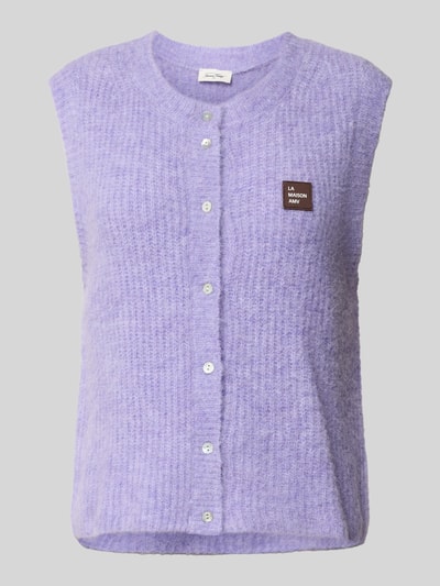 American Vintage Mouwloos vest met labelpatch Lila gemêleerd - 2