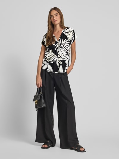 s.Oliver RED LABEL Relaxed Fit Bluse aus Leinen-Mix Black 1