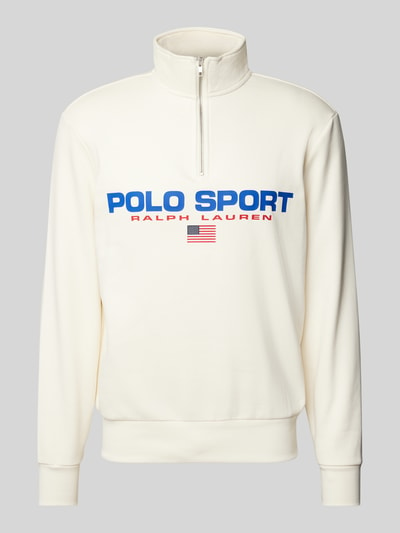 Polo Sport Sweatshirt mit Label-Print Offwhite 1