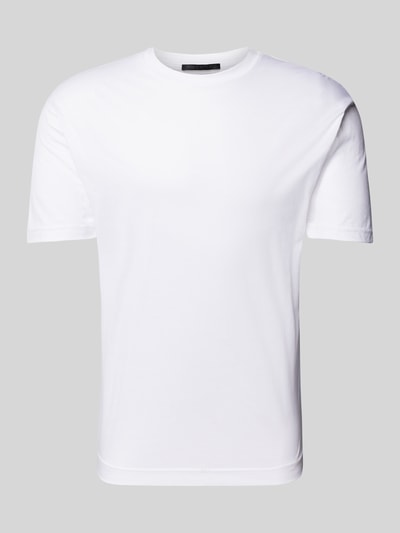 Drykorn T-Shirt mit geripptem Rundhalsausschnitt Modell 'GILBERD' Offwhite 2