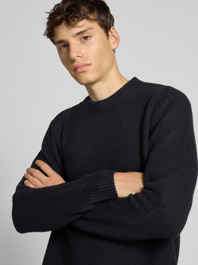 Only & Sons Relaxed Fit Pullover aus Baumwoll-Mix mit Woll-Anteil Modell 'JAMES' Black 3