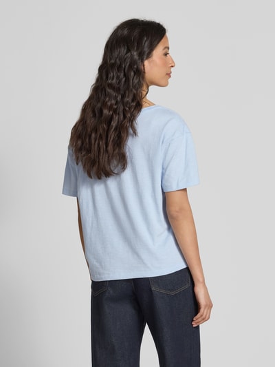 Tommy Hilfiger Regular fit T-shirt van puur katoen Lichtblauw - 5