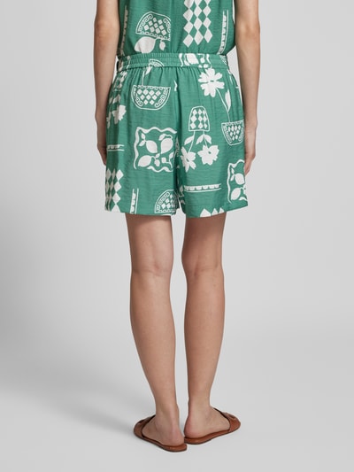 ICHI Shorts met elastische band Groen - 5