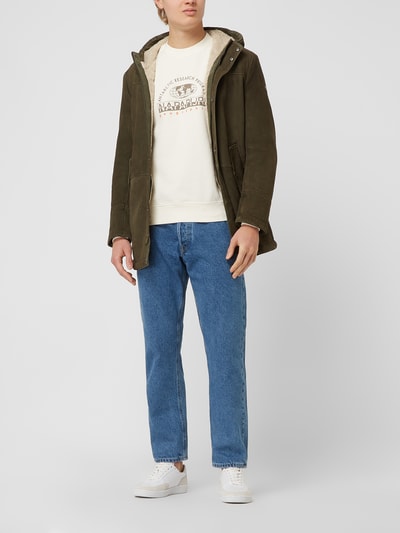 Jack & Jones Loose fit high rise jeans van katoen, model 'Chris' Jeansblauw - 1
