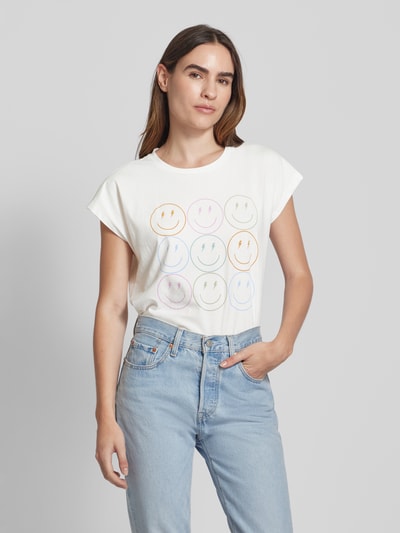 Vero Moda T-shirt met motiefprint Wit - 4