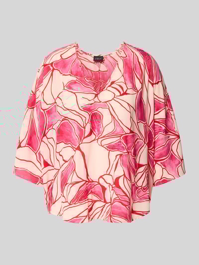 s.Oliver BLACK LABEL Loose Fit Blusenshirt mit Schmuckperlen Pink 2