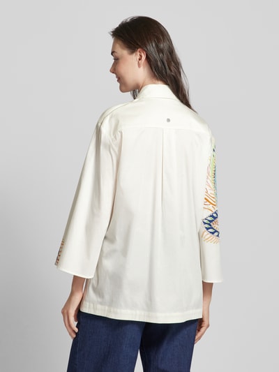 Marc Cain Bluse mit floralem Print Offwhite 5