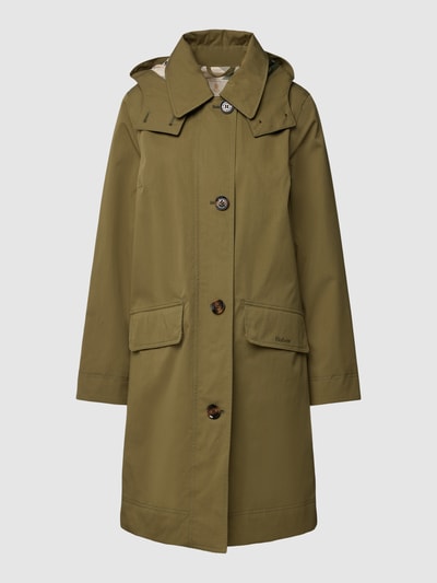 Barbour Jack met platte kraag en capuchon, model 'HEBRIDES' Olijfgroen - 2