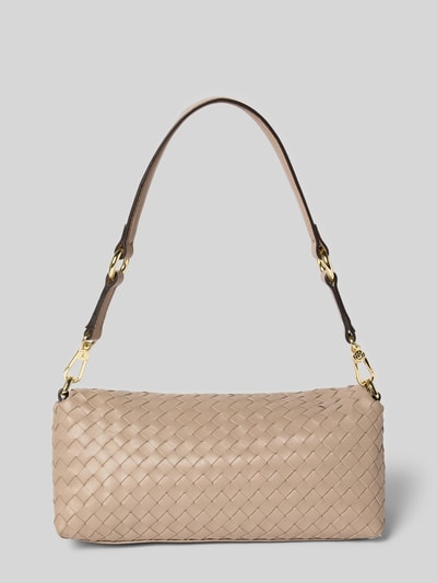 Abro Handtasche mit abnehmbarem Tragehenkel Modell 'MILA' Taupe 4