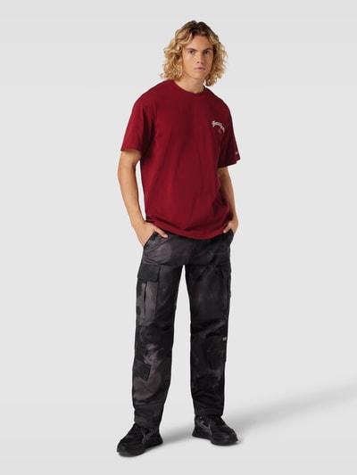 Tommy Jeans T-Shirt mit Label-Print Modell 'GRUNGE ARCH' Bordeaux 1