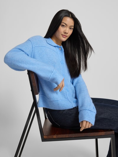 OPUS Strickjacke mit Woll-Anteil Modell 'Daneke' Blau 3