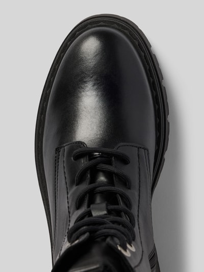 Tamaris Schnürstiefel aus echtem Rindsleder Black 3