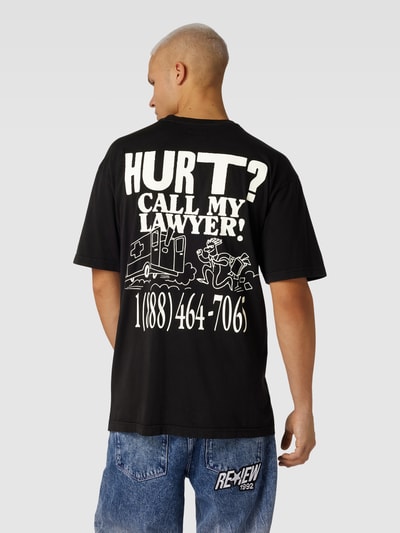 MARKET T-Shirt mit Statement-Print Modell 'CALL MY LAWYER' Black 5