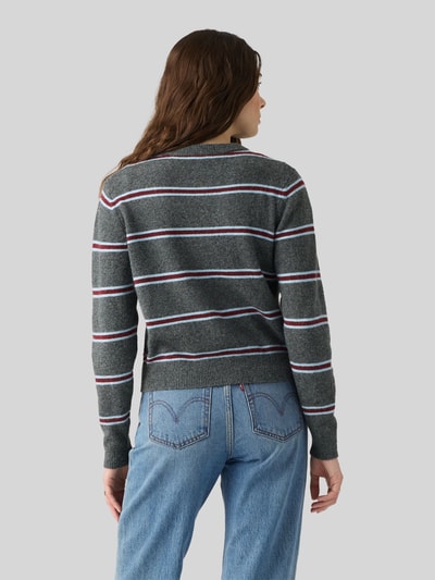 Levi's® kardigan o kroju regular fit z prążkowanymi wykończeniami Ciemnoszary 5