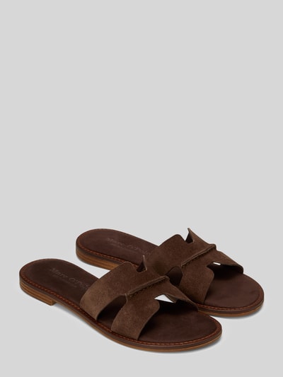 Marc O'Polo Sandale aus echtem Leder Dunkelbraun 1