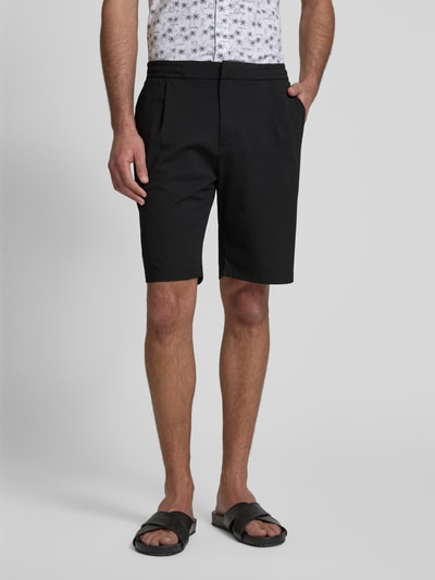 MCNEAL Regular Fit Bermudas mit Hakenverschluss Black 4
