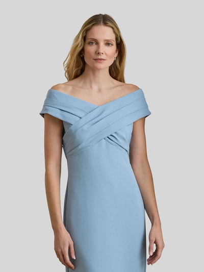Lauren Ralph Lauren Abendkleid aus Crêpe Hellblau 4