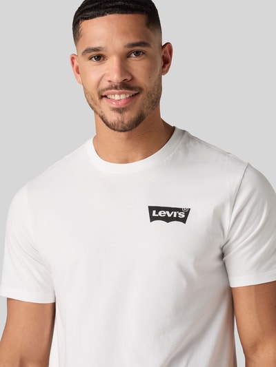 Levi's® Regular Fit T-Shirt aus reiner Baumwolle mit Logo-Print Weiss 3