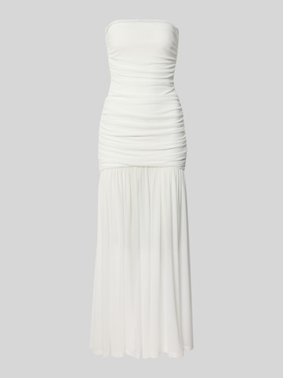 Bardot Sukienka wieczorowa z marszczeniami model ‘SOLANA’ Złamany biały 2