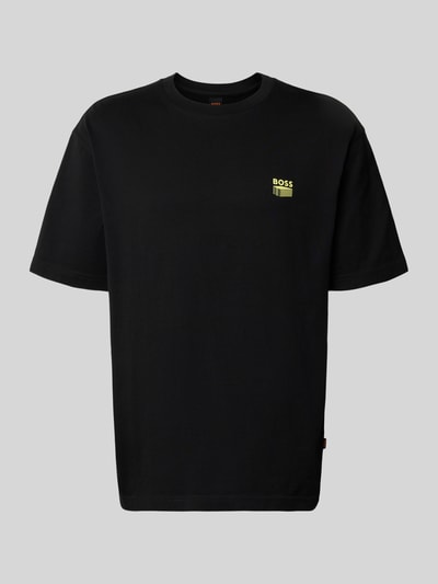 BOSS Orange Regular Fit T-Shirt aus reiner Baumwolle Modell 'TE-BRUTALISM' Black 2