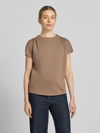 s.Oliver BLACK LABEL T-shirt o kroju relaxed fit z mieszanki wiskozy Szarobrązowy 4