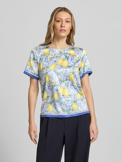Christian Berg Woman Selection Blouseshirt van satijn in all-over look Ecru - 4