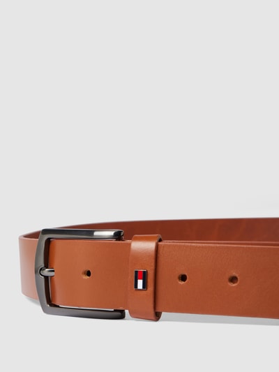 Tommy Hilfiger Big & Tall Riem met labelapplicatie Cognac - 2