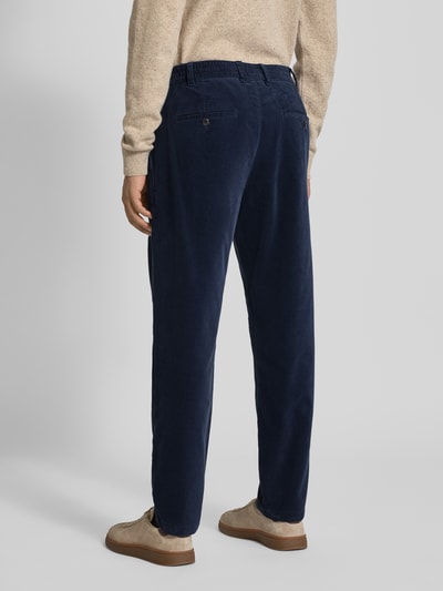 MCNEAL Tapered Fit Cordhose mit Strukturmuster Marine 5