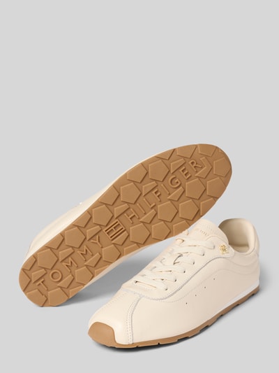 Tommy Hilfiger Lage sneakers van echt leer Offwhite - 4