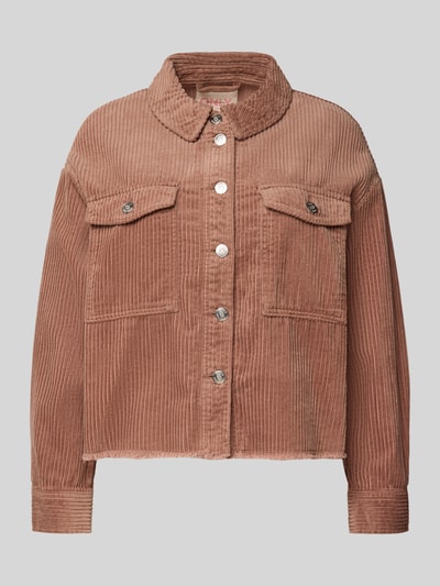 Only Regular Fit Cordjacke aus reiner Baumwolle Modell 'MARINA-ENY LIFE' Mauve 2