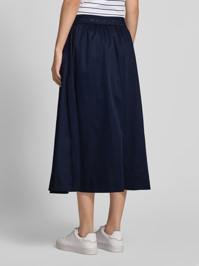 Milano Italy Midirock mit Eingrifftaschen Marine 5