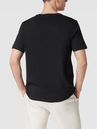 Nike T-shirt in gemêleerde look, model 'CLUB' Zwart - 5