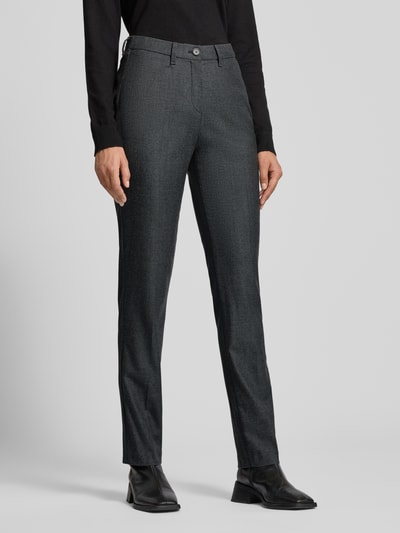 Raphaela By Brax Spodnie o kroju slim fit z mieszanki lyocellu model ‘Pauline’ Antracytowy 4
