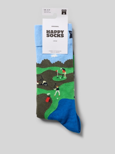 Happy Socks Socken mit Allover-Motiv-Print Gruen 3