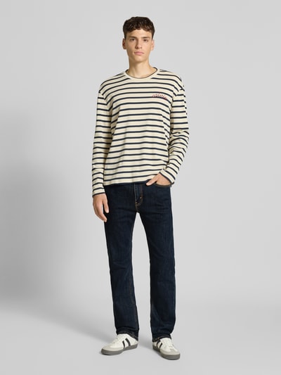 Levi's® Jeansy o kroju regular fit z wpuszczanymi kieszeniami model ‘505™’ Granatowy 1