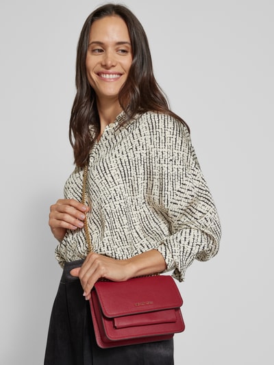 MICHAEL Michael Kors Handtas met labelapplicatie, model 'CLAIRE' Rood - 1