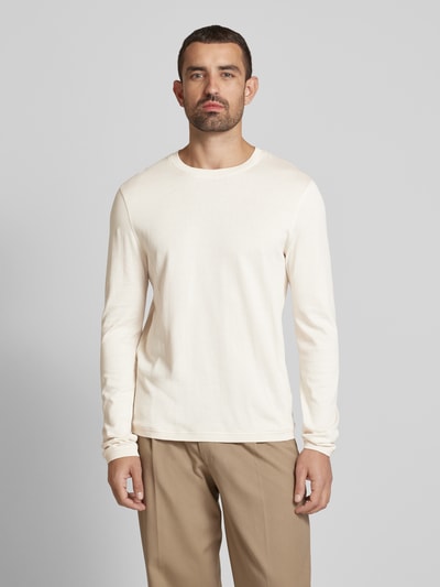 Cinque Regular Fit Longsleeve mit Rundhalsausschnitt Modell 'Badi' Offwhite 4