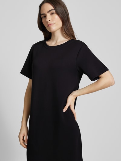 My Essential Wardrobe T-shirtjurk met ronde hals, model 'Helle' Zwart - 3