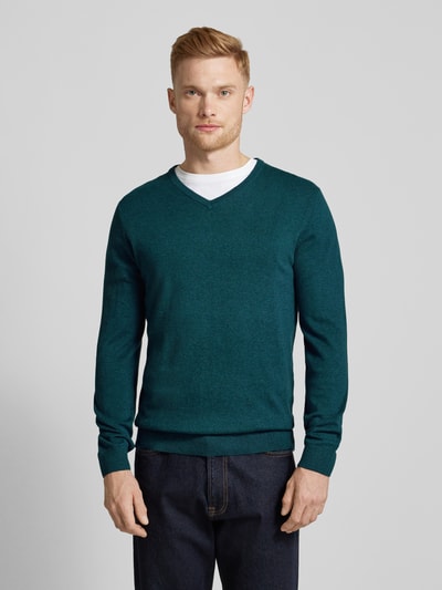 s.Oliver RED LABEL Gebreide pullover met ribboorden Lagune - 4